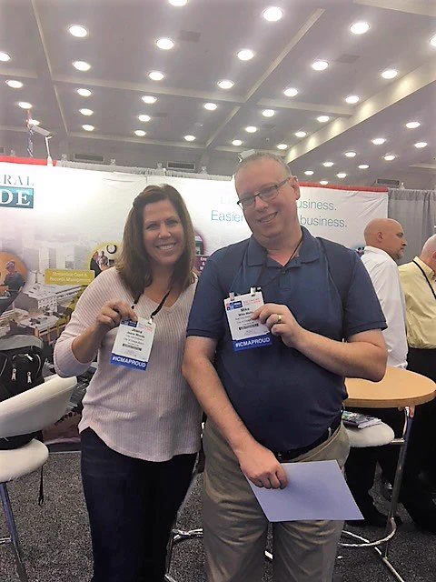 ICMA attendees in the General Code booth (343)