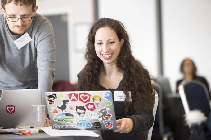 Shmuela Jacobs at the ngGirls workshop in 2017