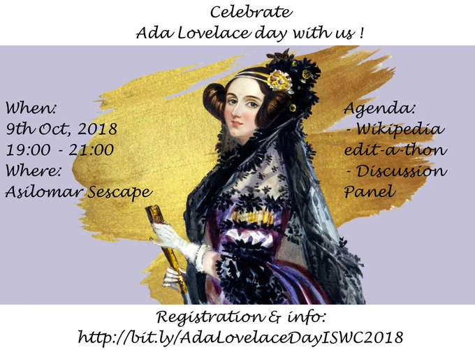 Ada Lovelace day celebration at ISWC 2018