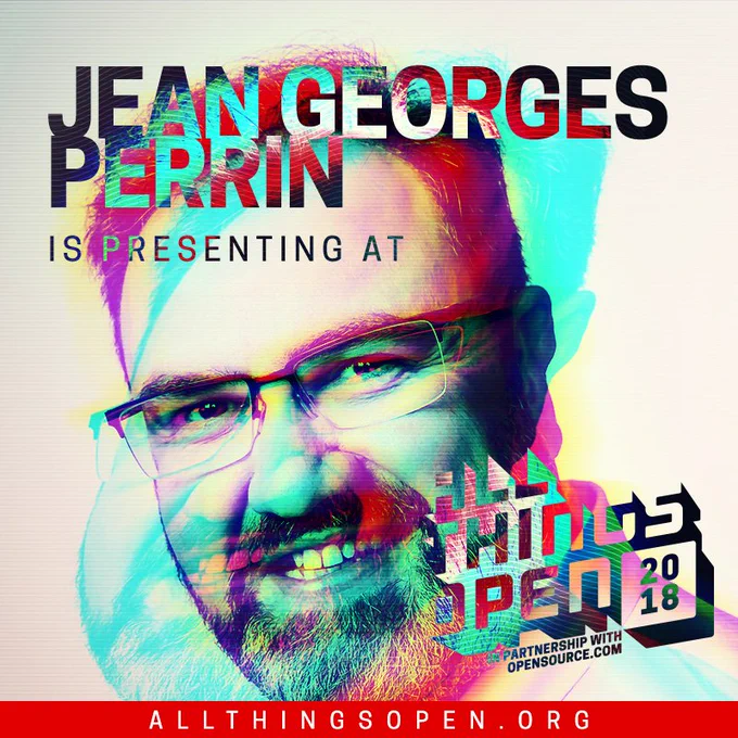 Jean Georges Perrin headshot for All Things Open.