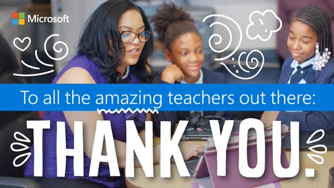 To all the amazing teachers out there: Thank you