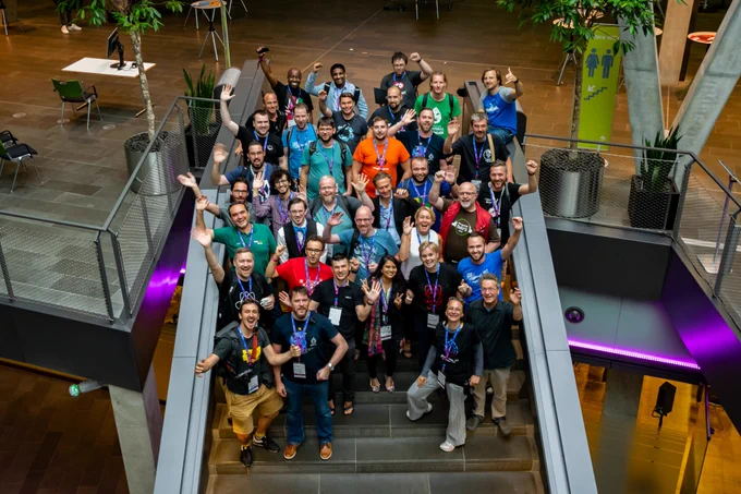 Some of the Drupal Europe volunteers