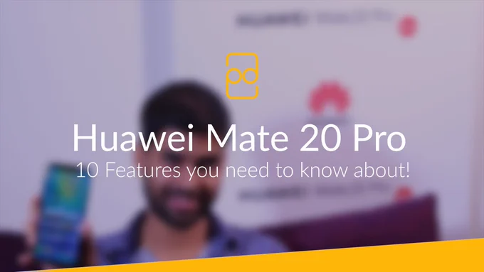 Thumbnail for my new video going over the new Huawei Mate 20 Pro