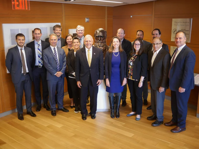 National Offshore Wind Consortium board posting for a photo