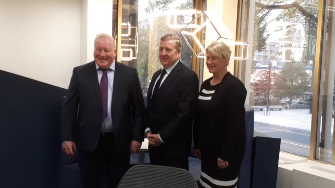 Minister @PatBreen1 visited @TriangleCS this morning, who have announced the acquisition of Kerna Communications and the creation of 20 new jobs in its managed services division.