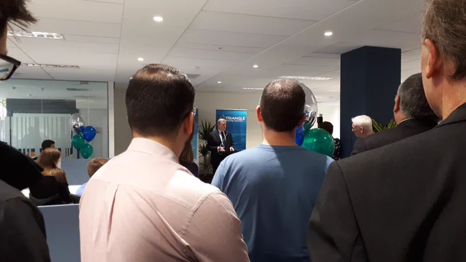 Minister @PatBreen1 visited @TriangleCS this morning, who have announced the acquisition of Kerna Communications and the creation of 20 new jobs in its managed services division.