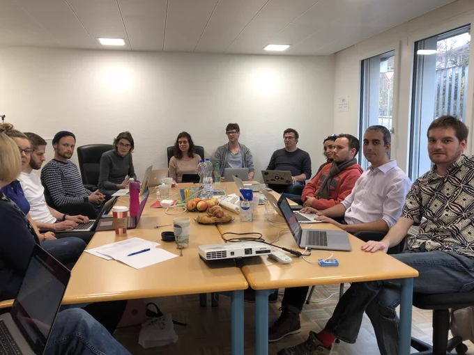 Our hackday #9 at the office of Access4All with 14 participants and many new faces