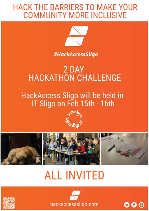 a poster inviting people to take part in HAckAccess on the 15th to 16th of February