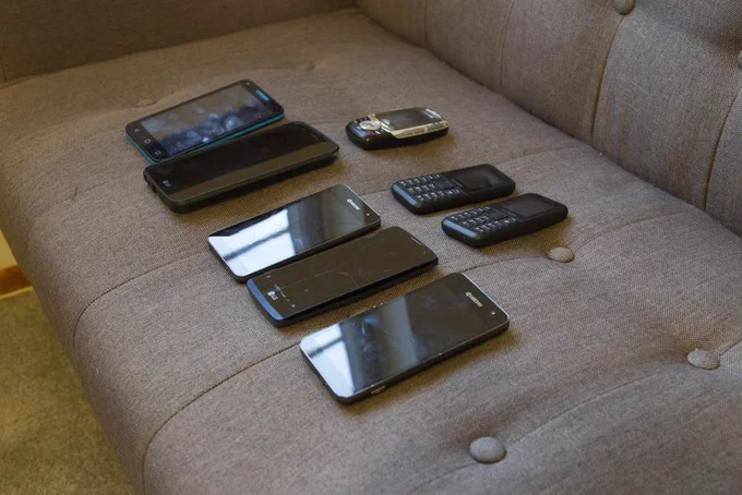 8 burner phones to set up social media accounts