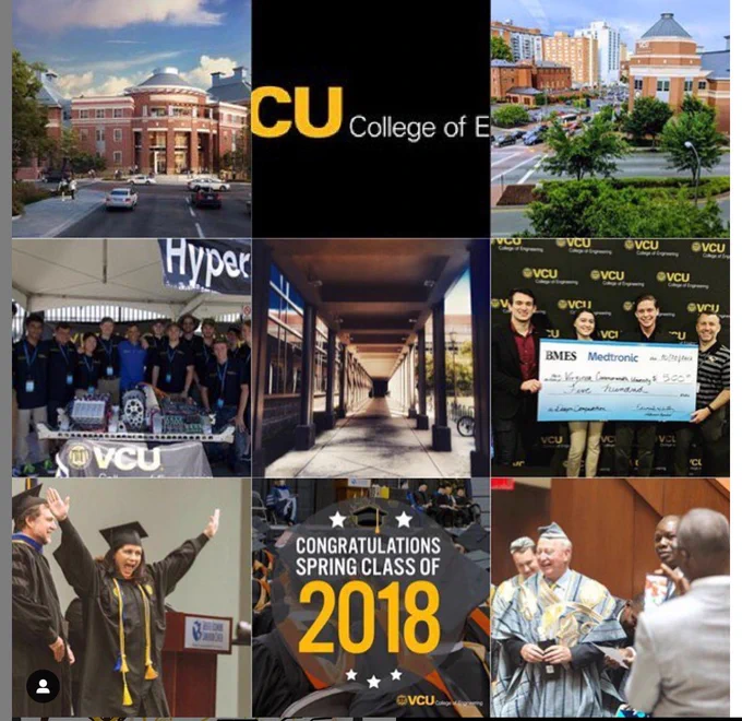 Grid of 9 photos in collage of most popular posts on Instagram.