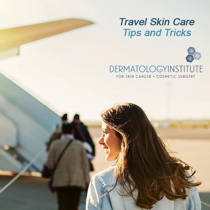 • Use a hydrating serum before you leave to go to the airport. 
• Don’t forget your daily SPF to help prevent skin damage. 
• Keep hand cream in your bag.
• Keep lip balm handy 
• Stay hydrated – drink plenty of water
• Consider a moisturizing mist to revive dry skin 
• Pack some cream based makeup