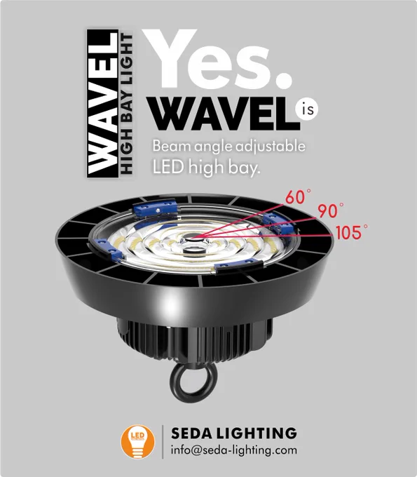 Do you believe our WAVEL beam angle adjustable LED high bay can save your inventory cost and risk, you don't need stock more with different lenses? please contact us for details: www.seda-lighting.com.
#sedalighting #WAVEL #beamangleadjustable #LEDhighbaylight