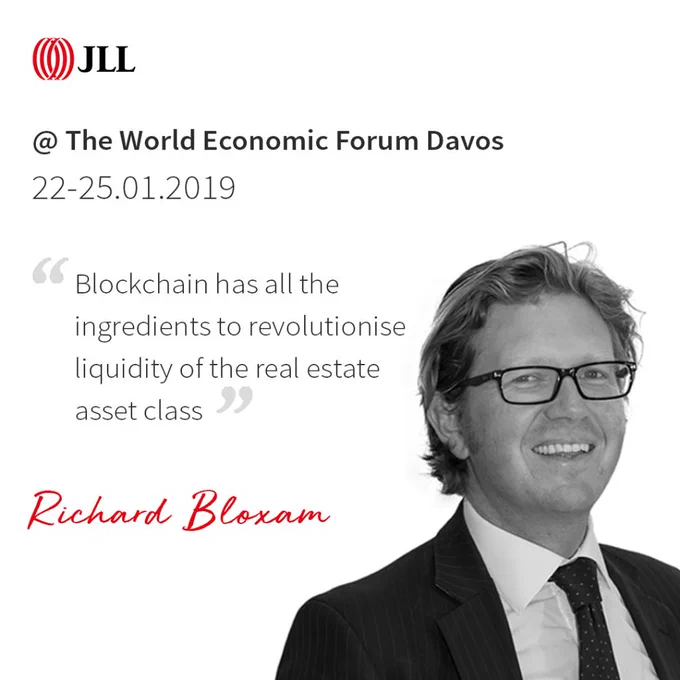 A quote by Richard Bloxam: Blockchain has all the ingredients to revolutionise liquidity of the real estate asset class