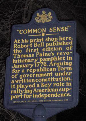 Robert Bell published the 1st edition of Thomas Paine's "Common Sense."