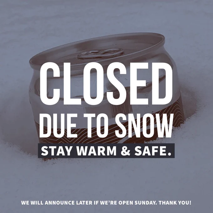 Closed for Snow Today