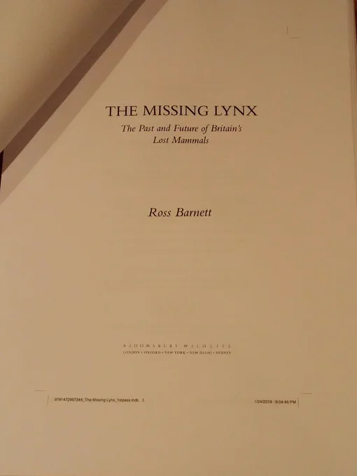 title page of book called the missing lynx by Ross Barnett.