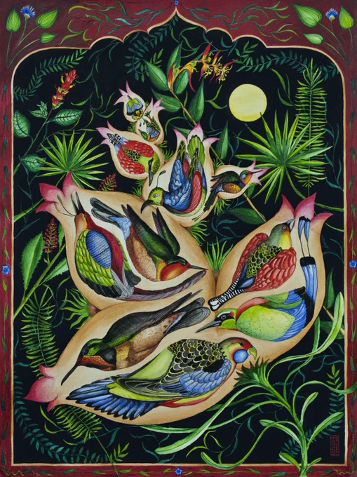 Nii Txana (Singers of the Forest) by artist Delfina Muñoz de Toro