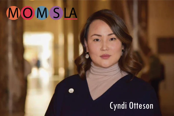 Miry's List boardmember and former Eagle Rock Neighborhood Council member Cyndi Otteson talked to bloggers MomsLA about what Neighborhood Councils can do for families and communities. She's depicted here at LA City Hall in a photo by MomsLA.