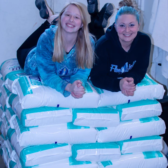  This is what 2,500 Pounds of that wonderful Epsom Salt Looks Like 🤯