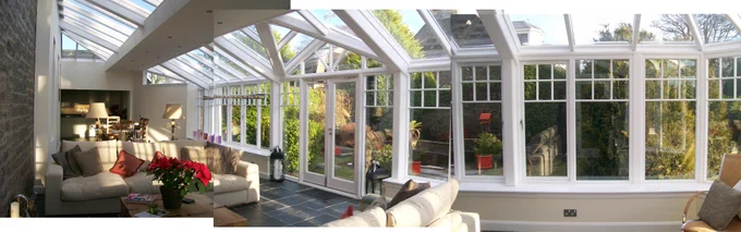 Inside view of large conservatory