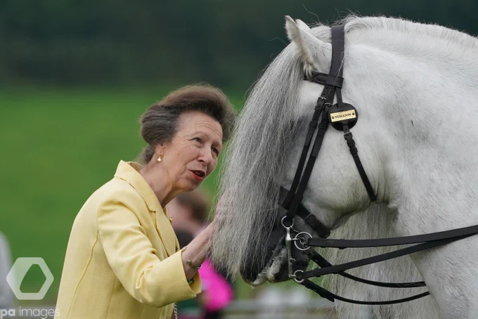 The Princess Royal attends the Westmorland County Show in Crooklands, Cumbria. 