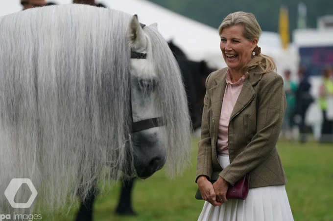 The Countess of Wessex attends the Westmorland County Show in Crooklands, Cumbria. 