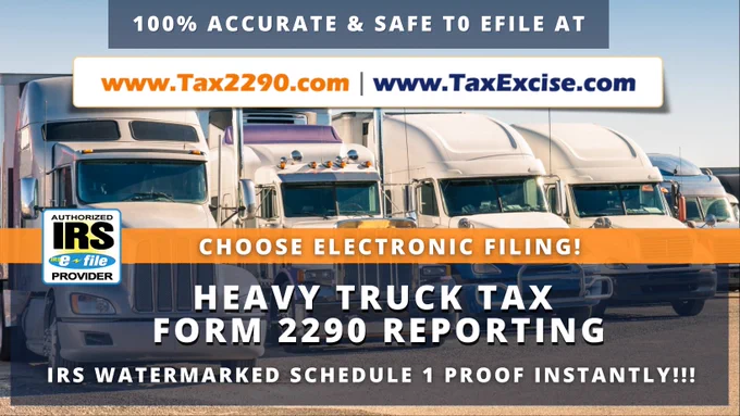 Truck Tax eFile for 2290 HVUT returns