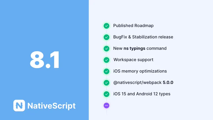 NativeScript 8.1 Highlights