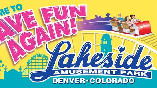 It's Time to Have Fun Again! Lakeside Amusement Park, Denver, Colorado.