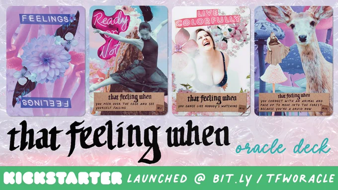 That Feeling When Oracle deck Kickstarter launched at bit.ly/tfworacle.