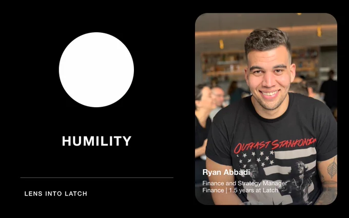 Lens into Latch campaign featuring Ryan Abbadi's photo and quote.