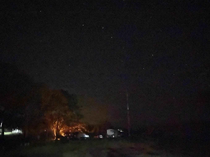Starry Night on the Barrington River at Wild Axe Park. Nova Scotia