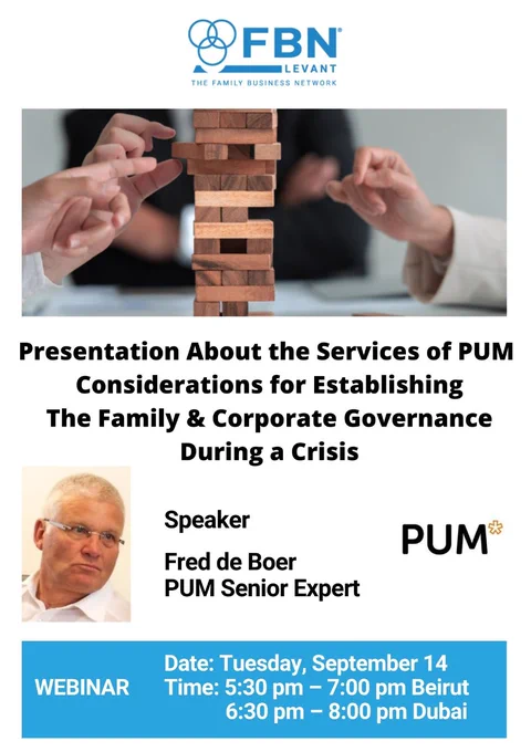 #Familybusinessnetwork #PUMservices #FBNLevant #Corporategovernance #governance#