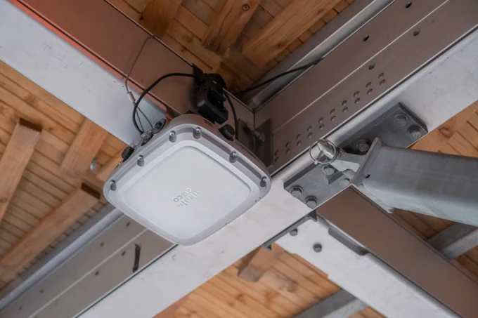 Photo of a Cisco access point