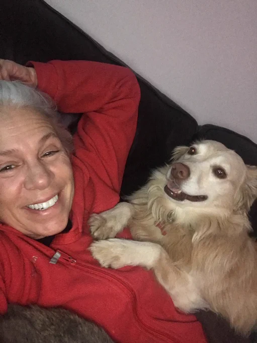 Lori Davies and her pup KC!