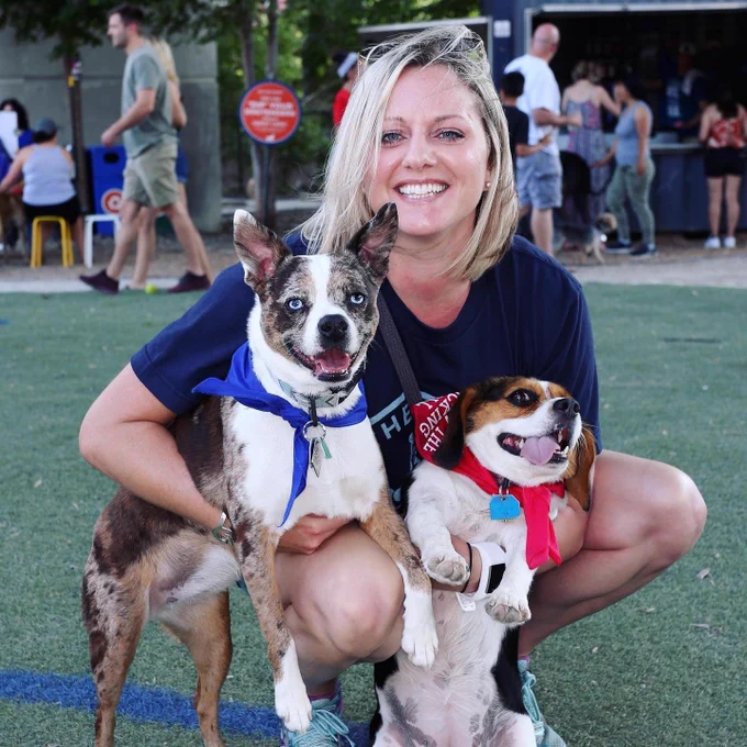 Alex Colley and her pups Layla and Scarlett!