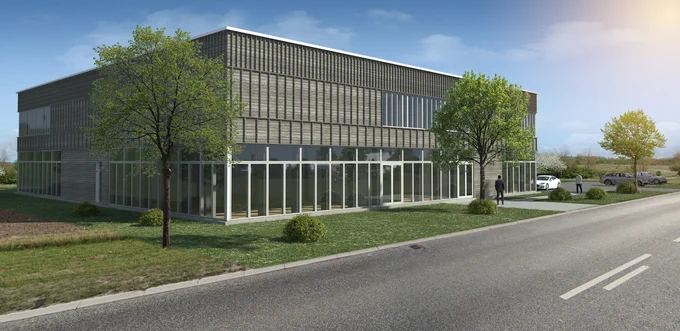 Picture of the future Helix Lab - a research and education centre in Kalundborg. 
Credit: William Tolstrup Arkitekter