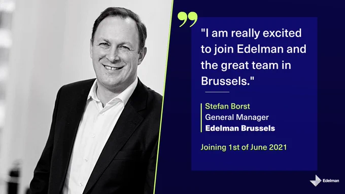 Stefan Borst, General Manager Edelman Brussels