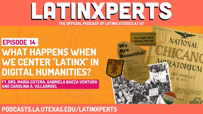 LATINXPERTS flyer with images of archival documents