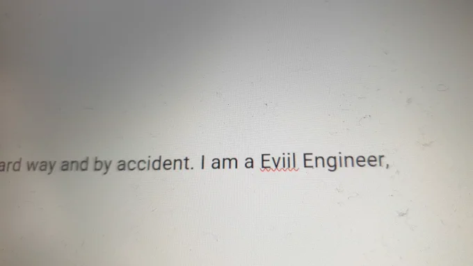 I am a Eviil Engineer