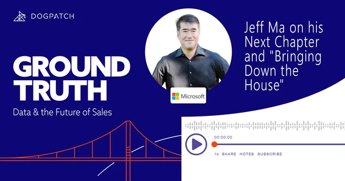 🃏 Blackjack card counting
🤽‍♂️ Sports coach
📈 Data analytics

How did all this lead to @JeffMa becoming Microsoft for Startups VP and lend his experience to supporting founders? 

Hear his story on the @DogPatchAdvisor Ground Truth podcast.