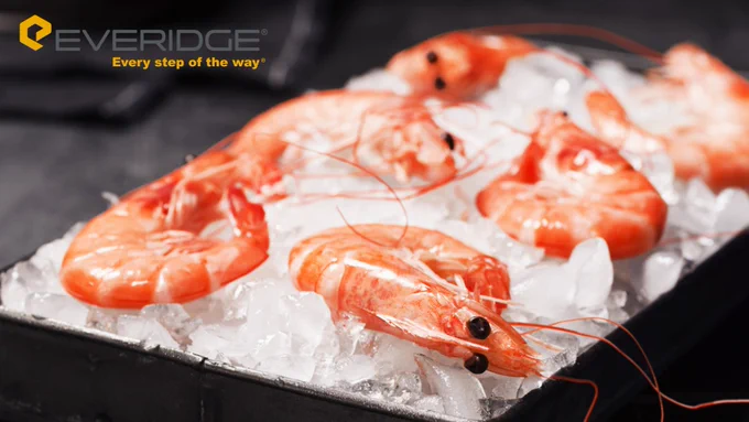 cook-chill shrimp using preprite blast chiller
