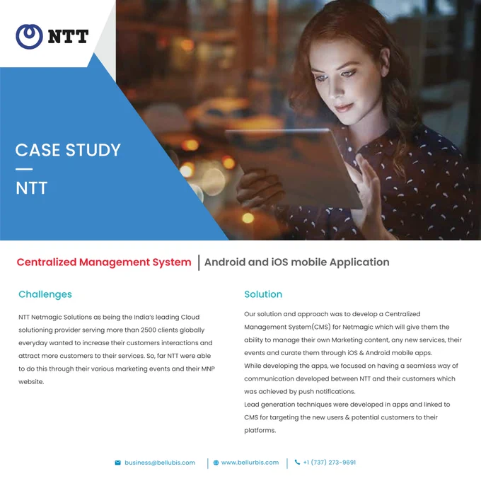 View our full Casestudy here: https://bellurbis.com/application-design-development-case-study-ntt-netmagic-bellurbis/



#NTT #DataCentre #CloudInfrastructure #CloudComputing #iOSAppStore #AndroidMobileApp #CMS #CentralisedManagementSystem #DesignandDevelopment #USABusiness #DigitalTransformation #DigitalTransformationCompanyInUS #BellurbisLLC #androidappdevelopment #mobileappdevelopment #appdevelopment 