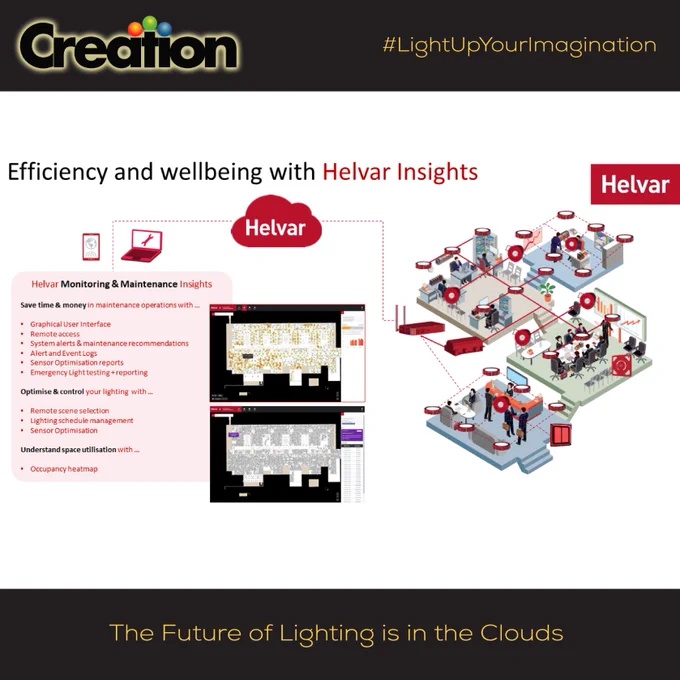 Creation Gulf’s partners, Helvar, talk about cloud technology for lighting control systems.