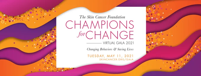 Invite for The Skin Cancer Foundation Champions for Change Gala