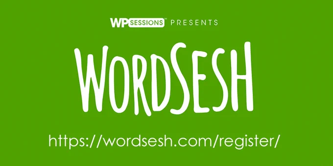 WordSesh logo with a link to registration at https://wordsesh.com/