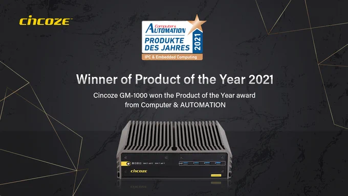 Product of the Year 2021: The Winner is Cincoze GM-1000! #mxm #automation #gpucomputer #embeddedcomputers #fanlesspc 