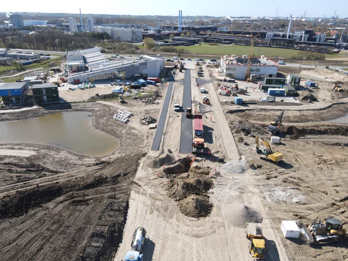 To the left: Absalon Campus opening 1 September 2021
To the right: Helix Lab
In the background: The Biotech Industry

Drone pictures by: Martin H. Hansen, HLM