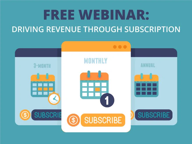 Interested in setting up a #Subscription business? Don't miss our free webinar which will cover setting up a subscription model for customer retention, the end-to-end process and more. See you next Thursday! 