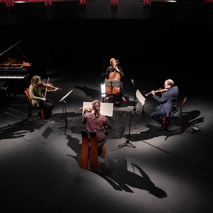 Andy Brown's photo of @ensemble_360 playing Grosse Fuge, captured in 360 audio and visuals.